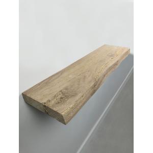 Zwevende wandplank oud eiken boomstam 100 x 20 cm