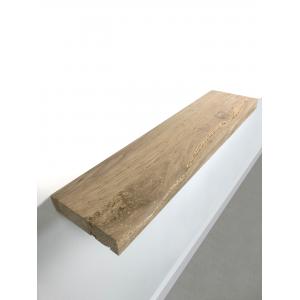 Zwevende wandplank oud eiken recht 100 x 20 cm